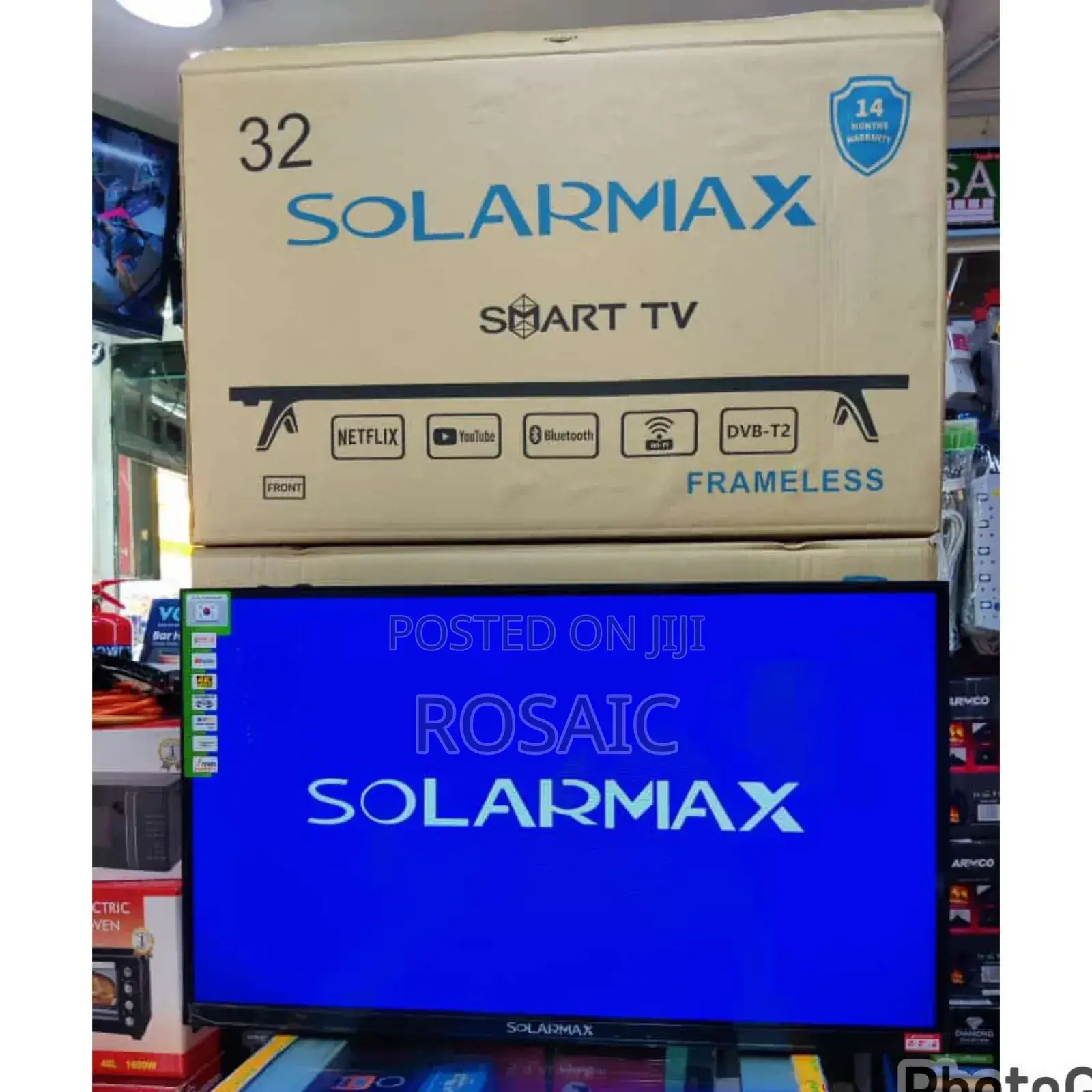 Solarmax 32" Smart Android Frameless With Bluetooth