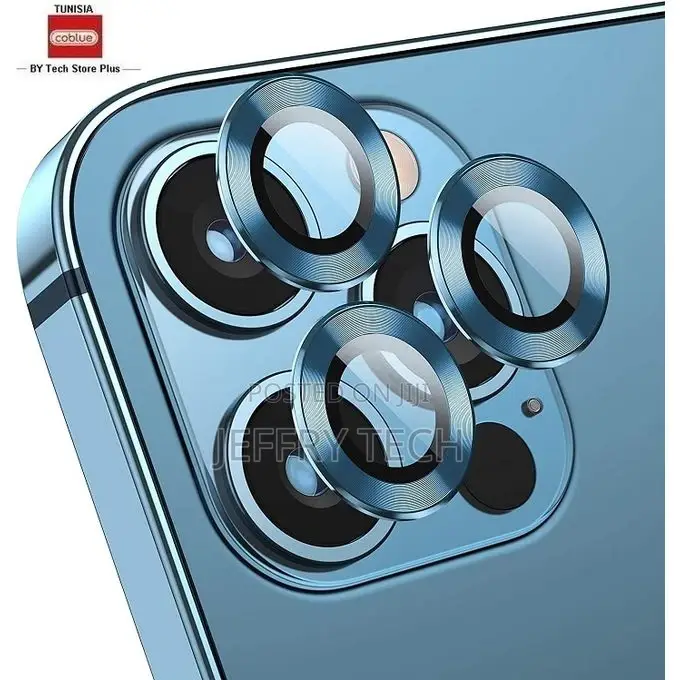Coblue 3 Camera Lens Protectors for iPhone 14 Pro Max - Blue