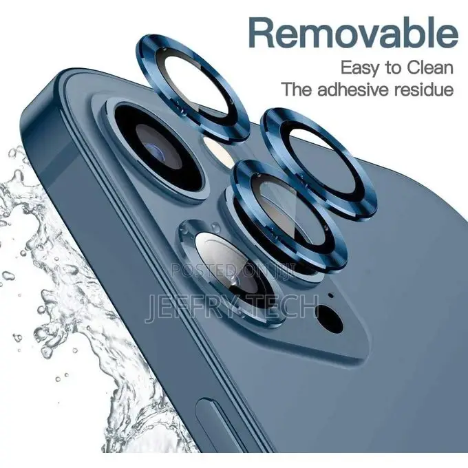 Coblue 3 Camera Lens Protectors for iPhone 14 Pro Max - Blue