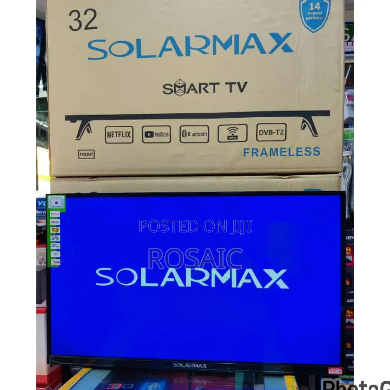 Solarmax 32" Smart Android Frameless With Bluetooth