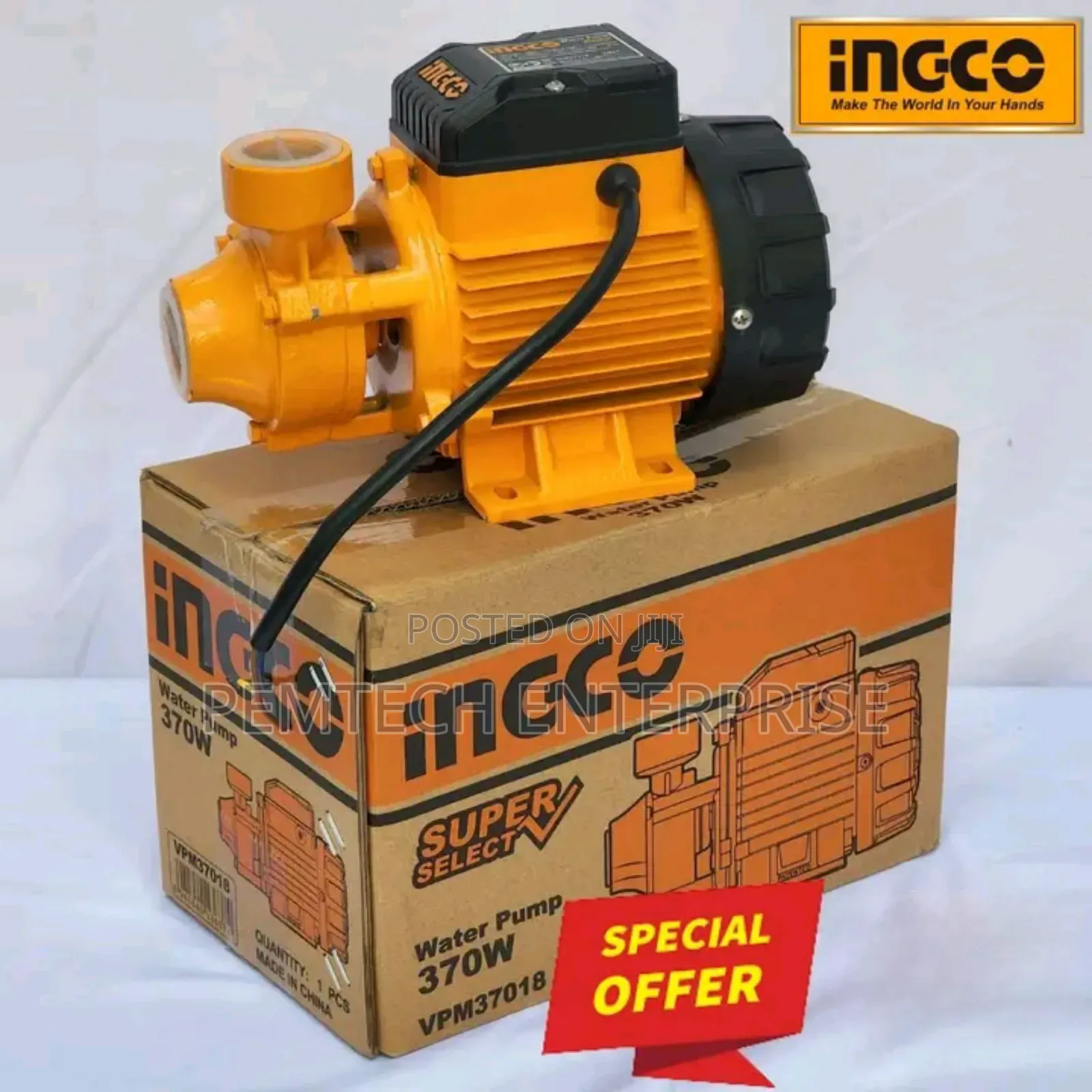 Ingco Water Pump 370W(0.5HP)