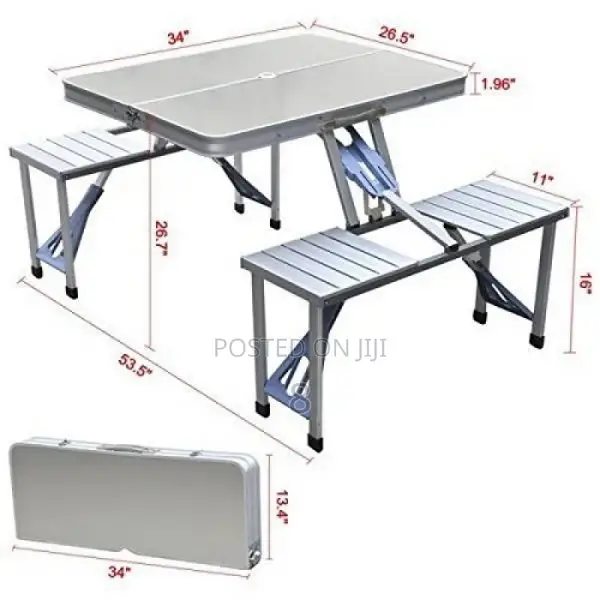 Foldable Picnic Table With 4 Seats