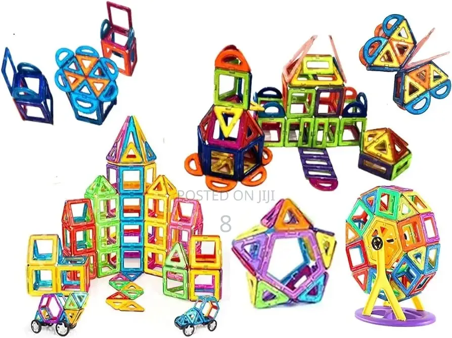 3D Magnetic Colourful Building Block 143pcs