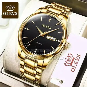 OLEVS Men’S Luxury Stainless Steel Water Resistant