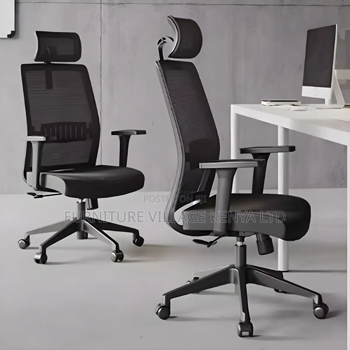 High Back Modern Task Chair With Adjustable Seat Height