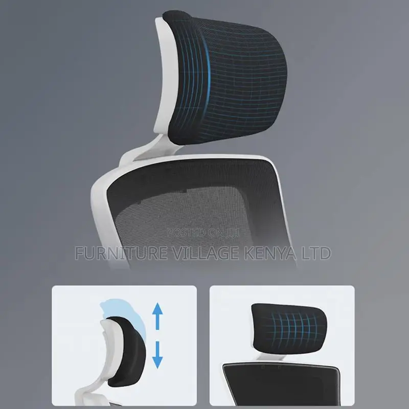 Orthopedic Office Seat -Elegant Black Mesh Office Chair