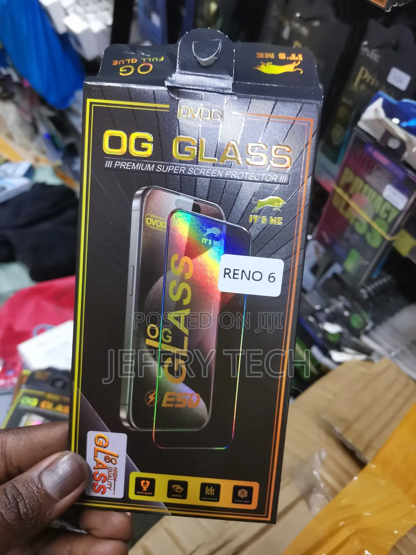 Oppo RENO 6 Tempered Glass (Super X OG Glass) Full Screen Co