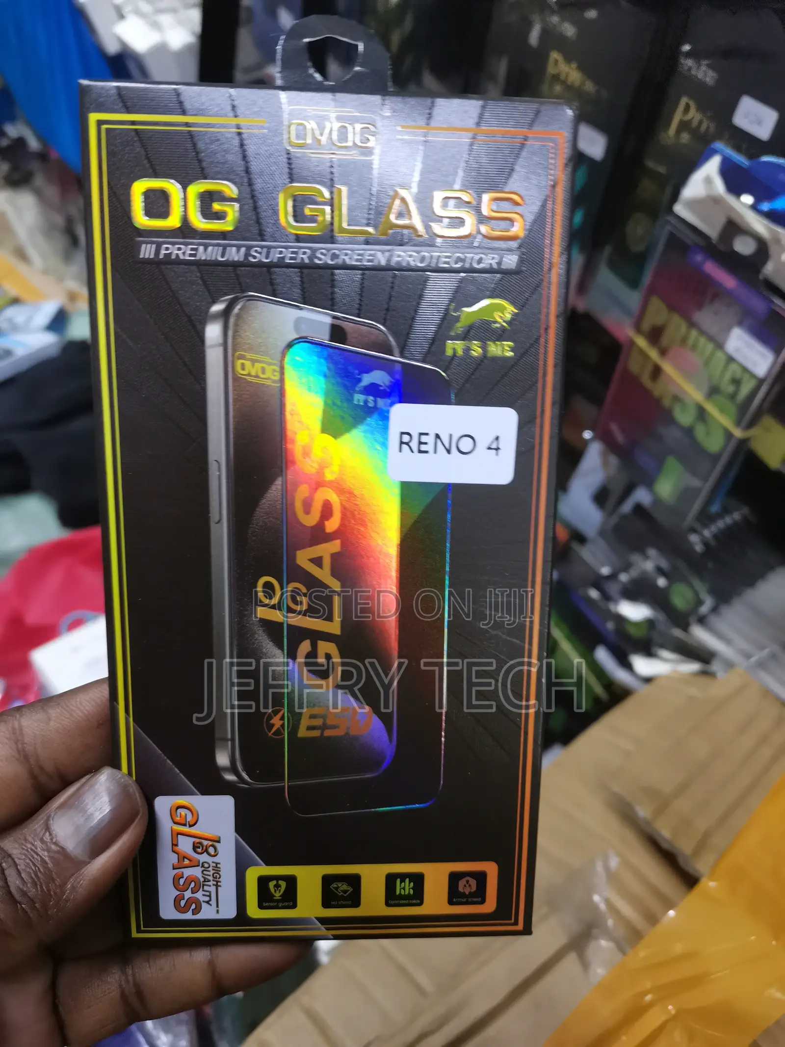 Oppo_ Reno 4 - Curve OG Gorilla Hd+ Glass Protector Full Edg