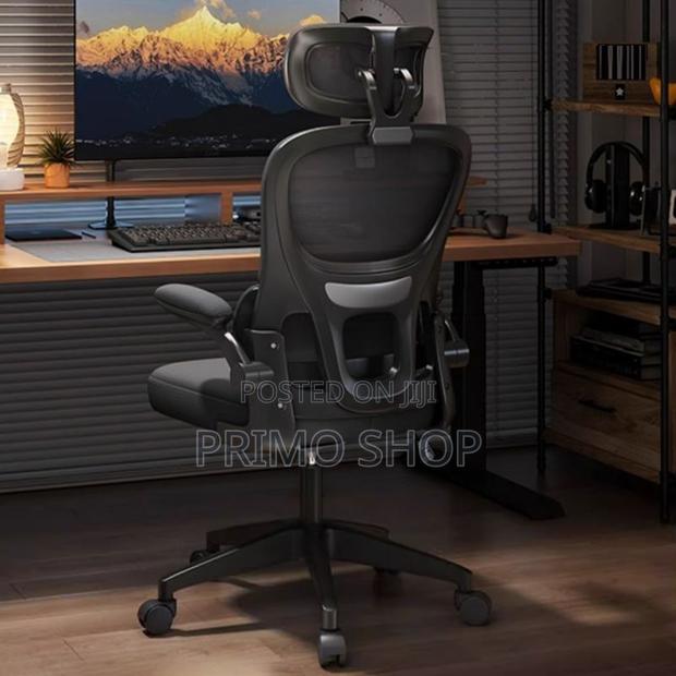 Orthopedic Seat -Black Adjustable Office Conference Chair - thumbnail 2