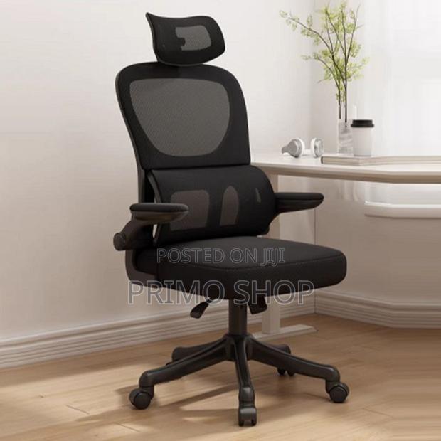 Orthopedic Seat -Black Adjustable Office Conference Chair - main view