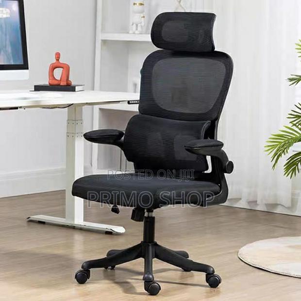 Orthopedic Seat -Black Adjustable Office Conference Chair - thumbnail 3