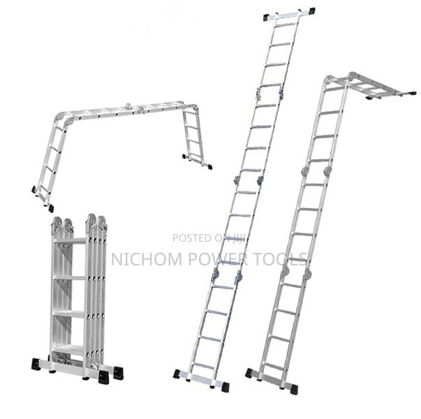 Wokin 682643 Foldable Aluminium Ladder 4X3 (Max Height 3.5M)