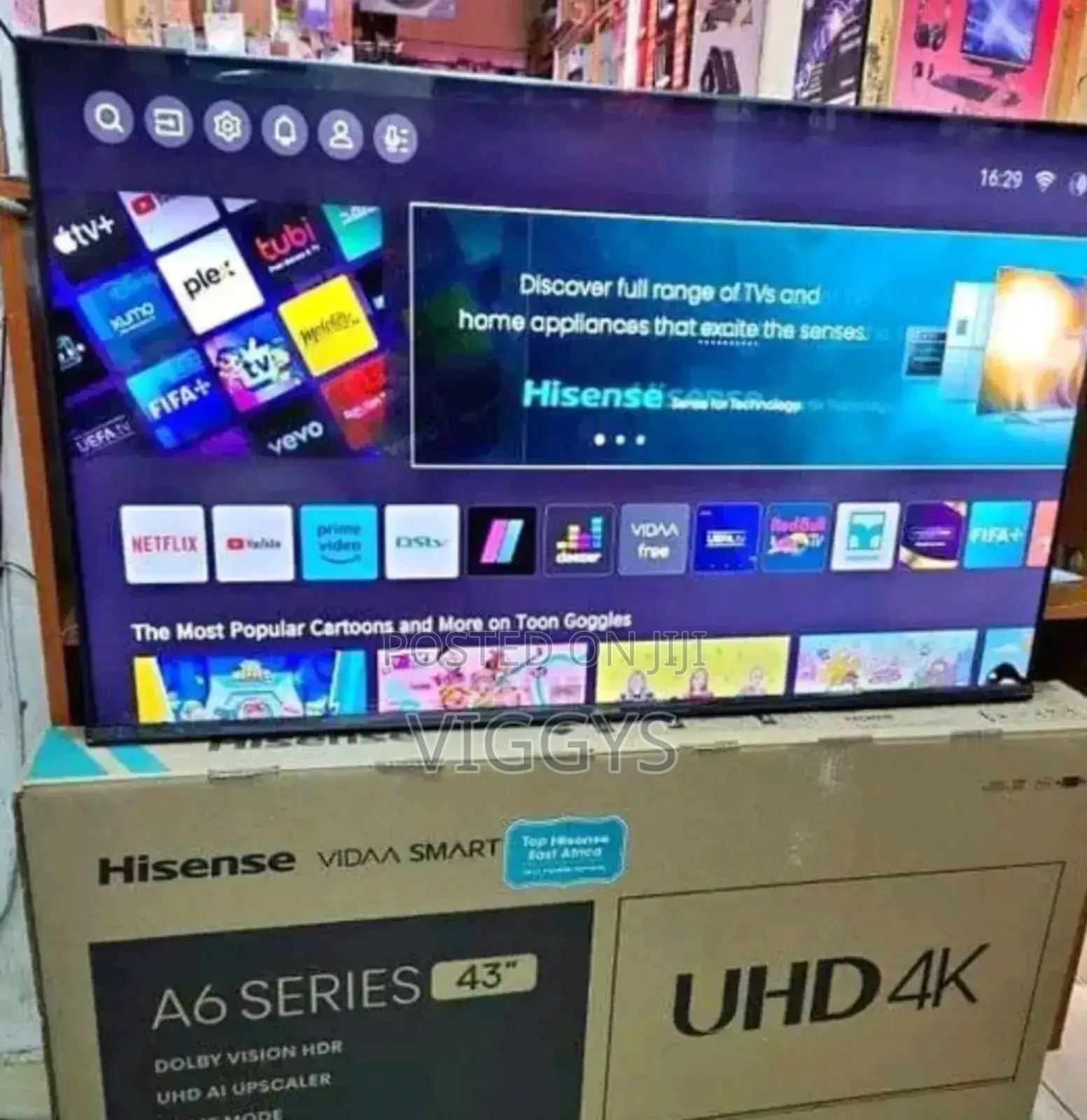 Hisense 43 Smart UHD4 K A6 Series D-7