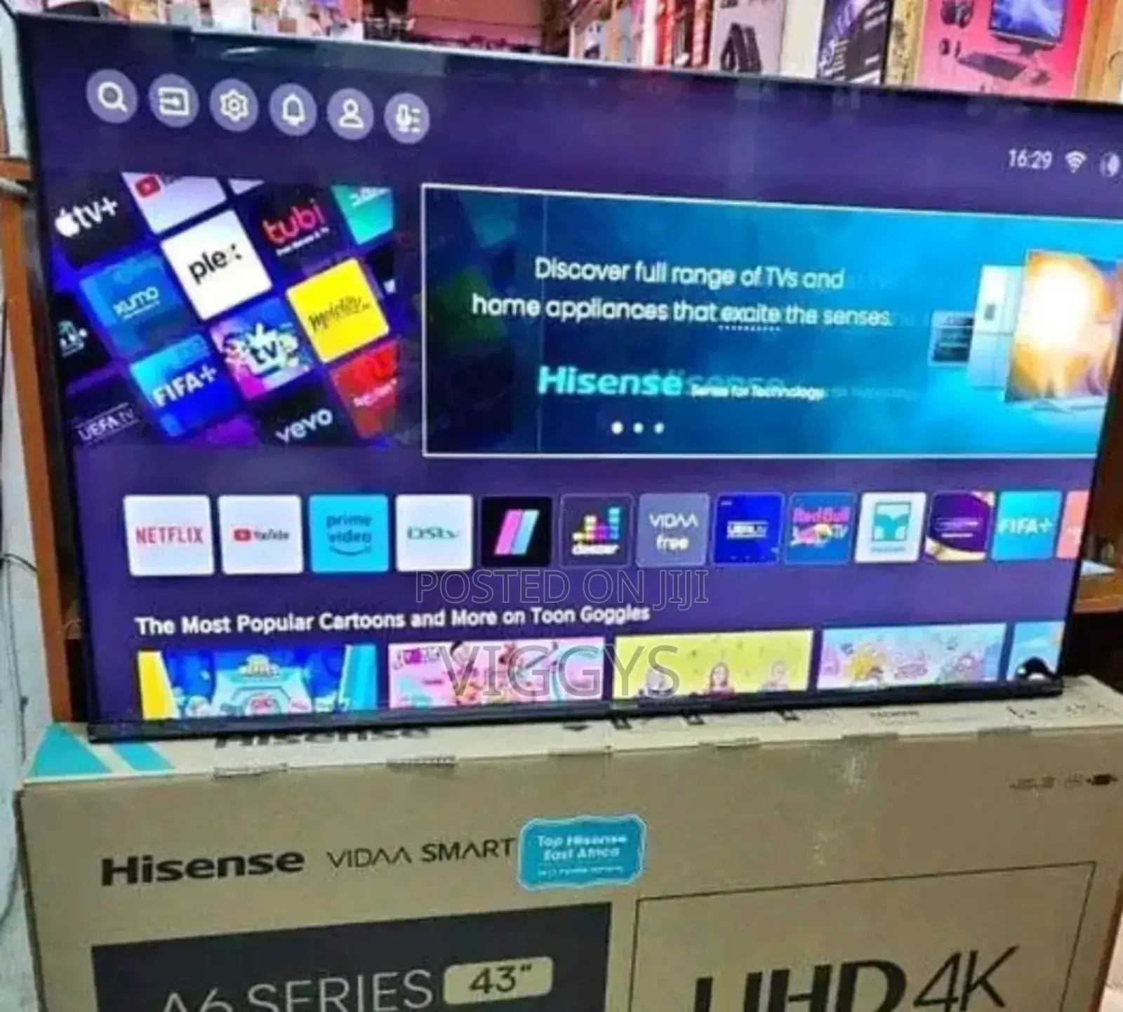 Hisense 43 Smart UHD4 K A6 Series D-7