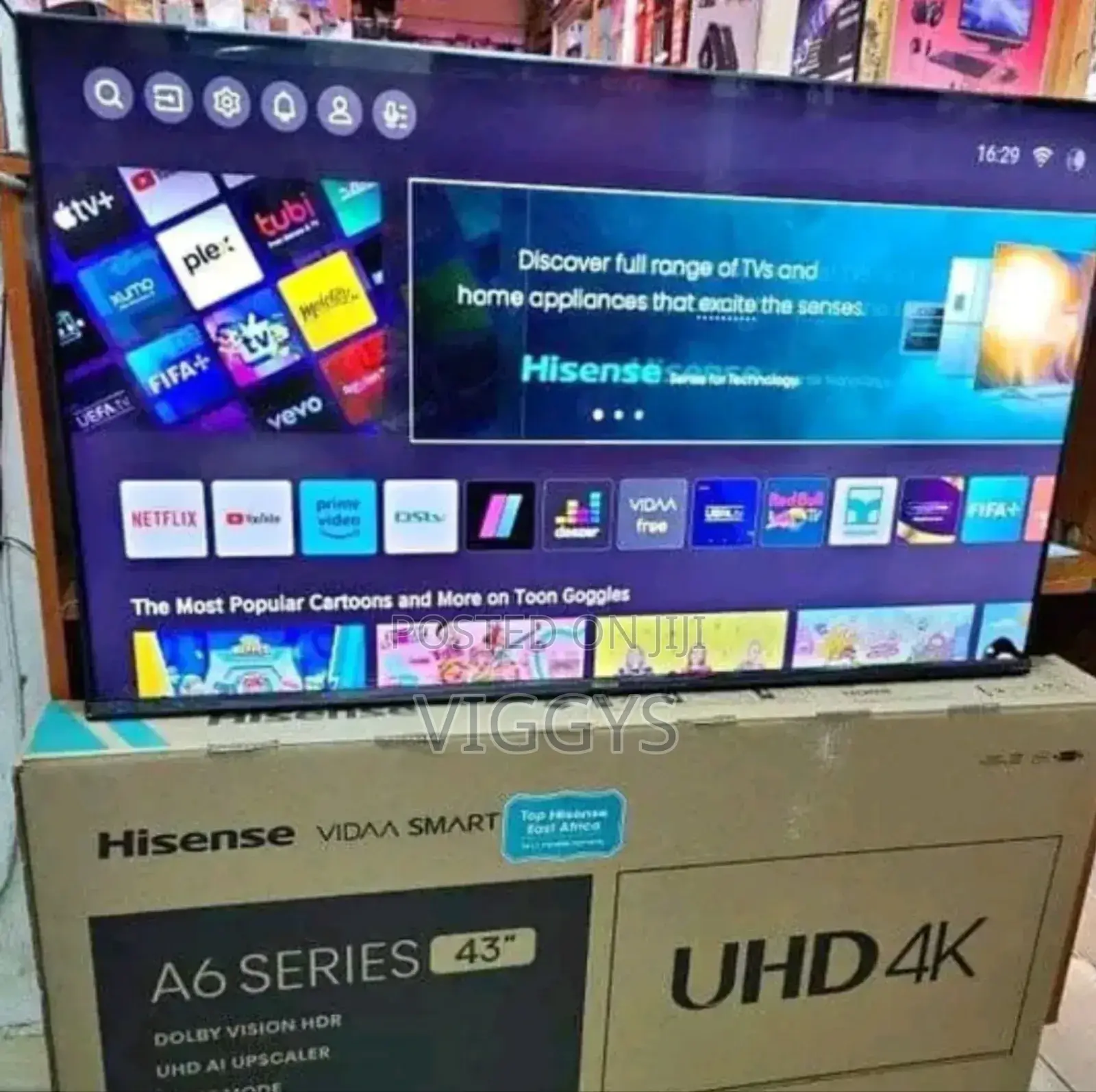New Hisense 43 Smart UHD4 K A6 Series D-7