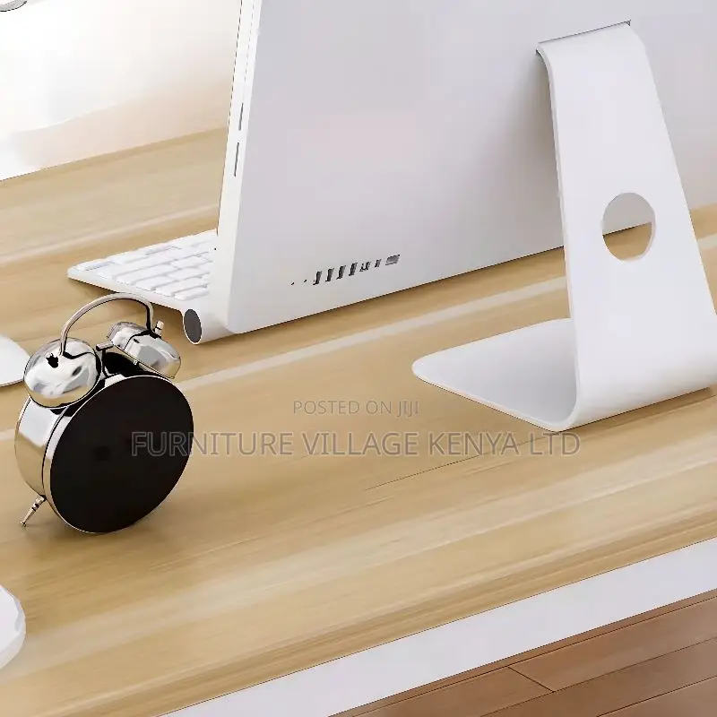 Modern Rectangle Lumber Wood Grain Office Computer Desk