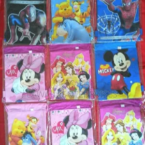 Cartoon Themed Drawstring Swim Bag