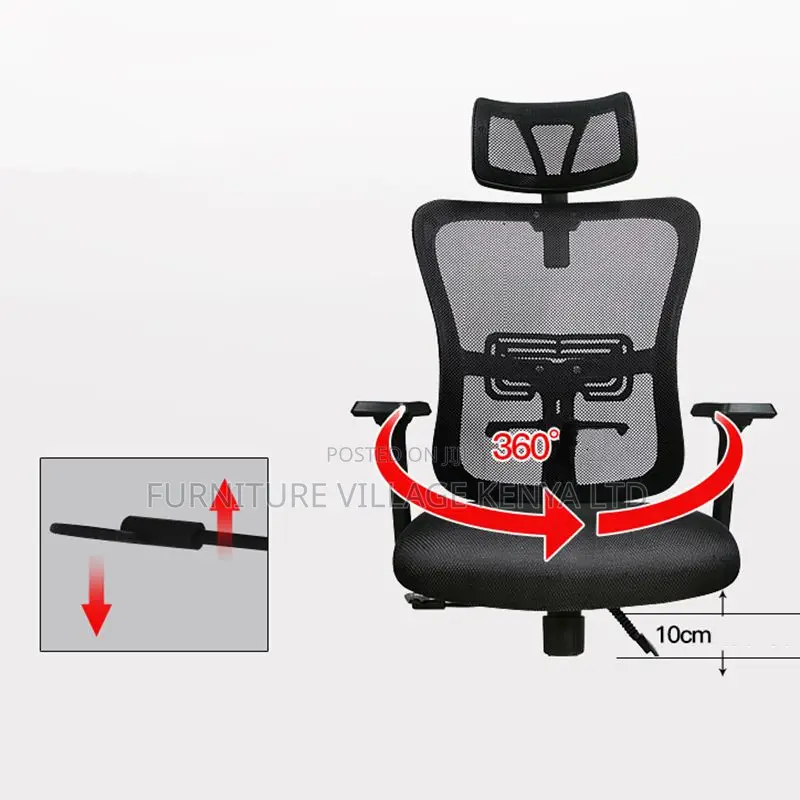 Elegant and Comfortable Mesh High-Back Office Chair