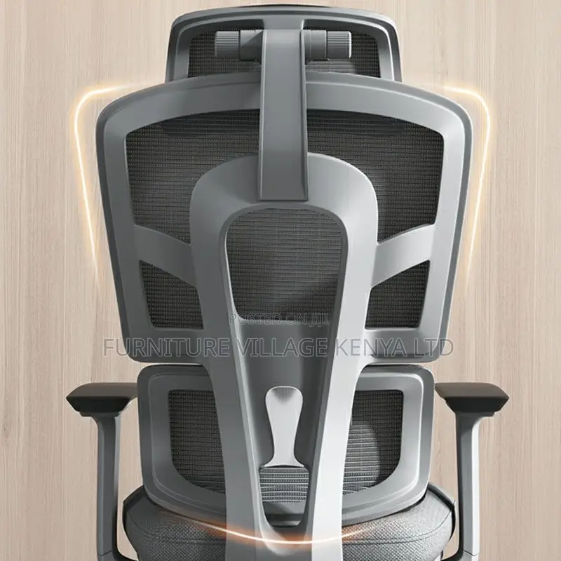 Adjustable Height Modern Mesh Task Chair in Black