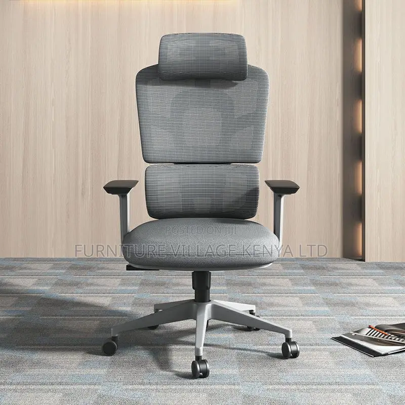 Adjustable Height Modern Mesh Task Chair in Black