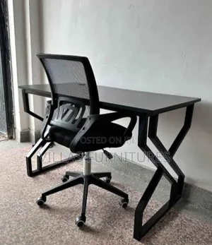 Study Desk and Mesh Chair