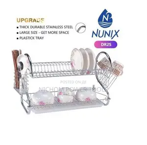 Nunix 2 Layer Stainless Steel Dishrack DR2S