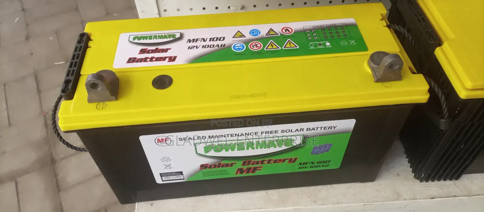 100ah Powermate Dry Cell Solar Battery