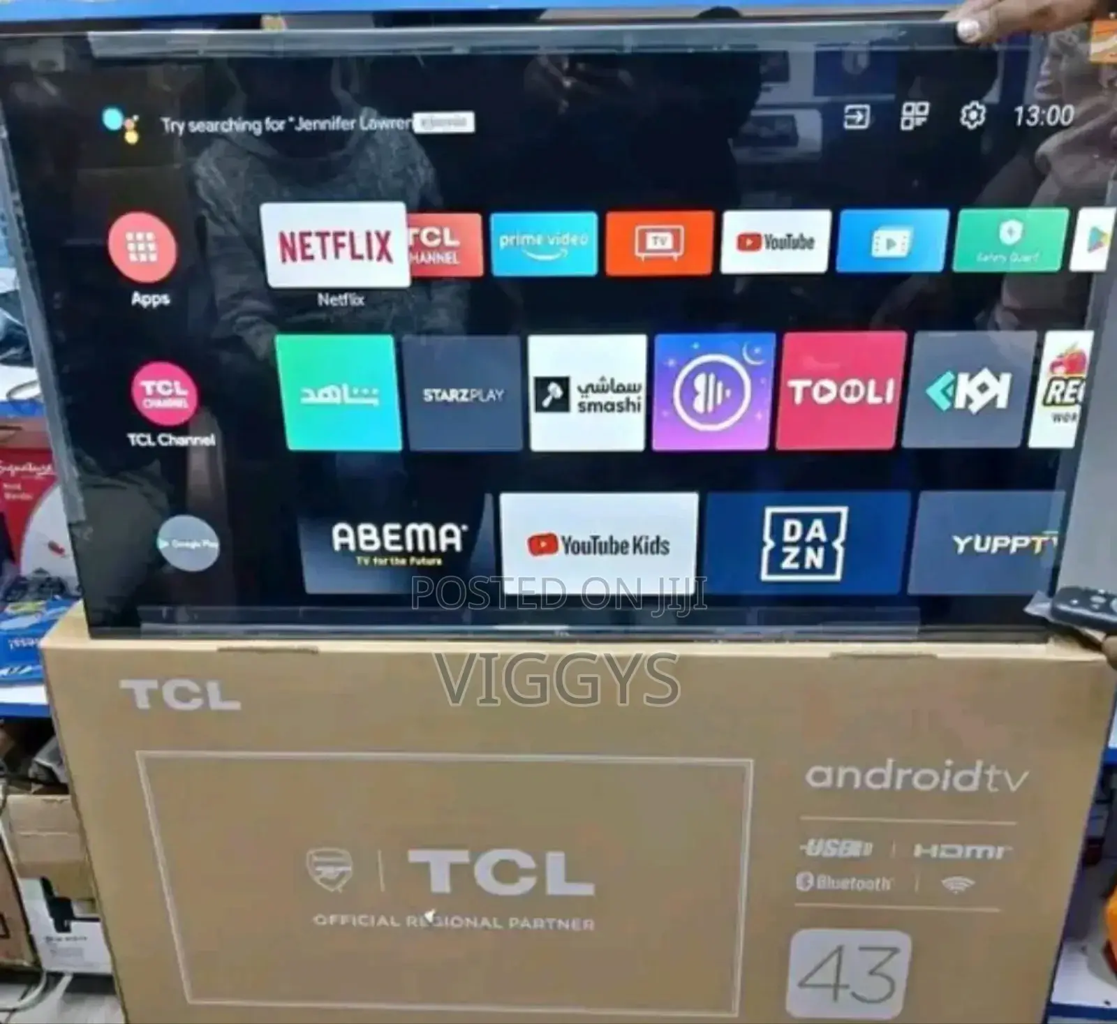 TCL 43 Inch Smart Tv With HDMI H-6