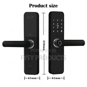 App-Controlled Aluminum Fingerprint Door Lock