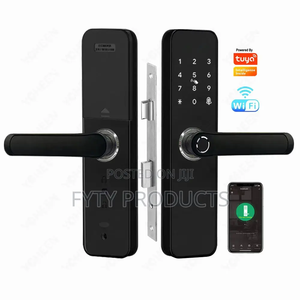 App-Controlled Aluminum Fingerprint Door Lock