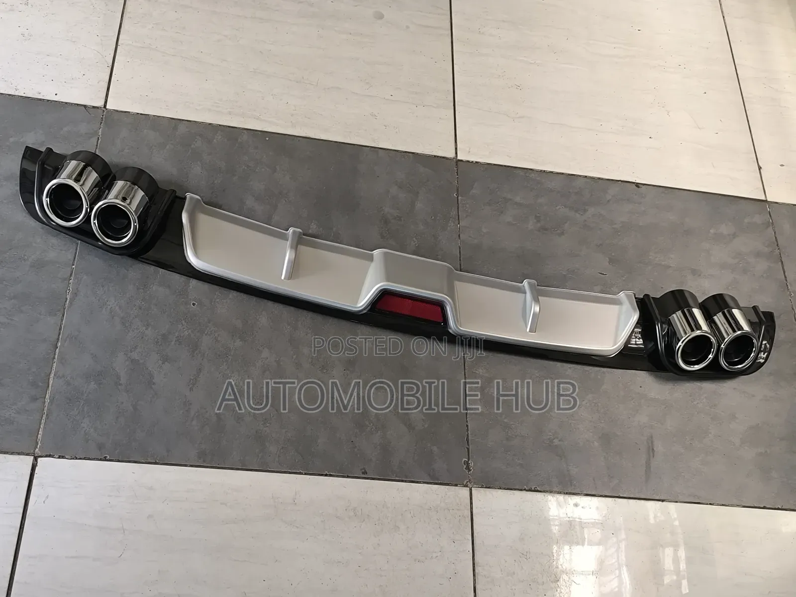 Rear Diffuser - Silver Black Diffuser