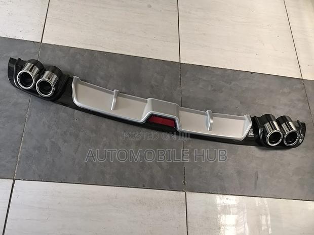 Rear Diffuser - Silver Black Diffuser - thumbnail 2