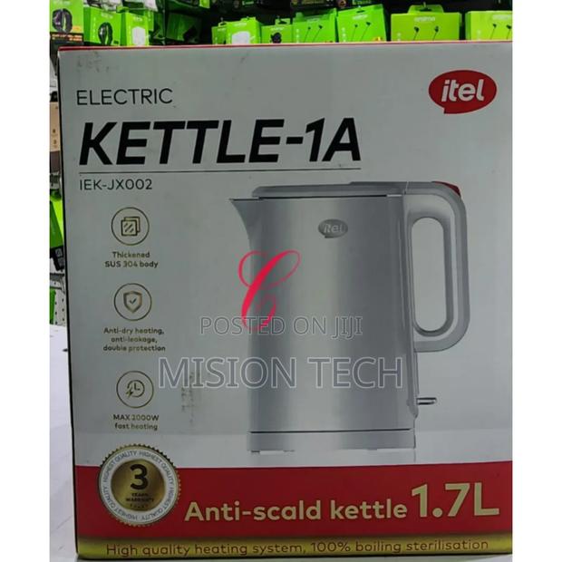 Itel Kettel 2,000W 1.7L Anti-Scald Electric Kettle A