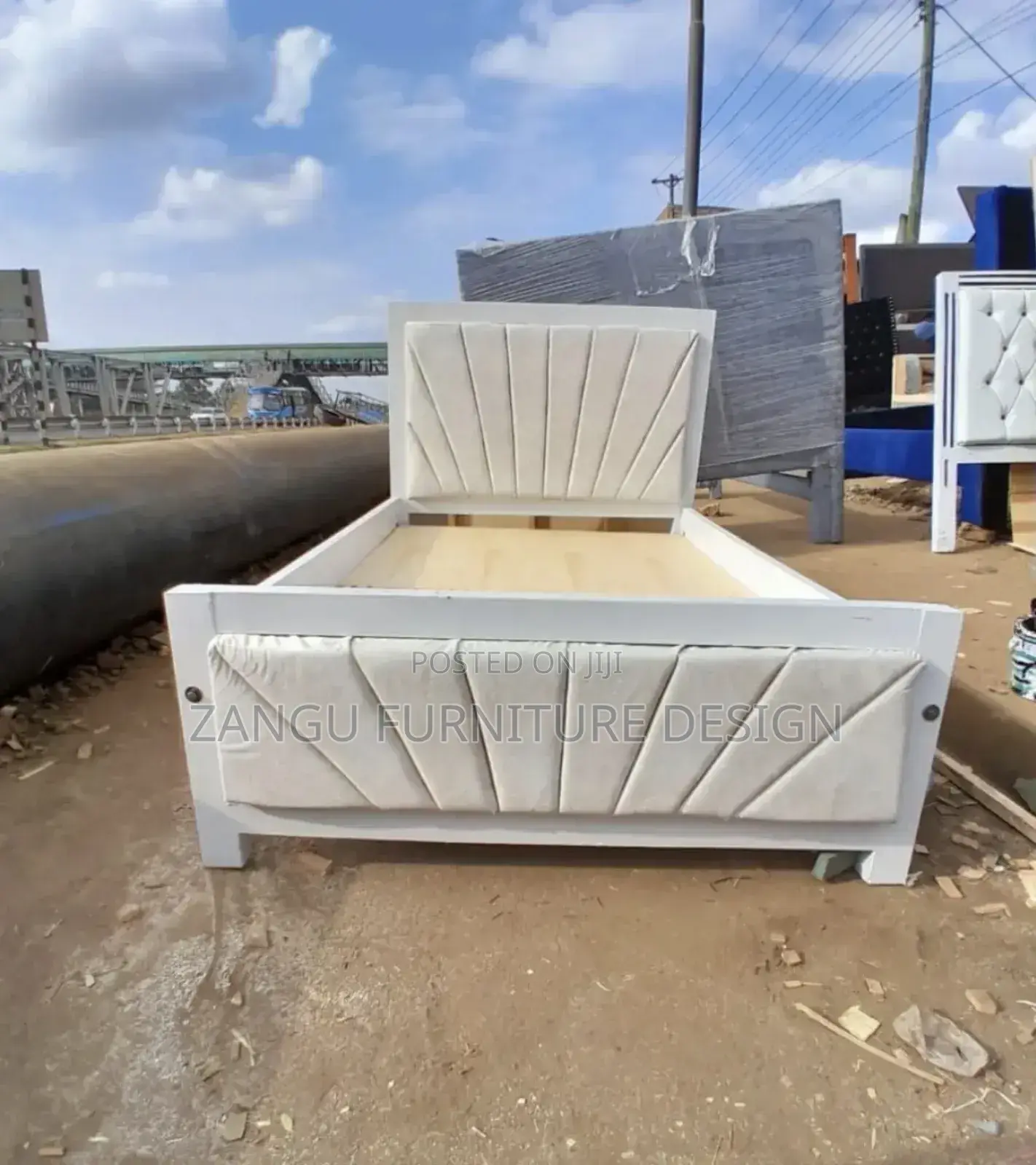 Modern Cream Executive Bed