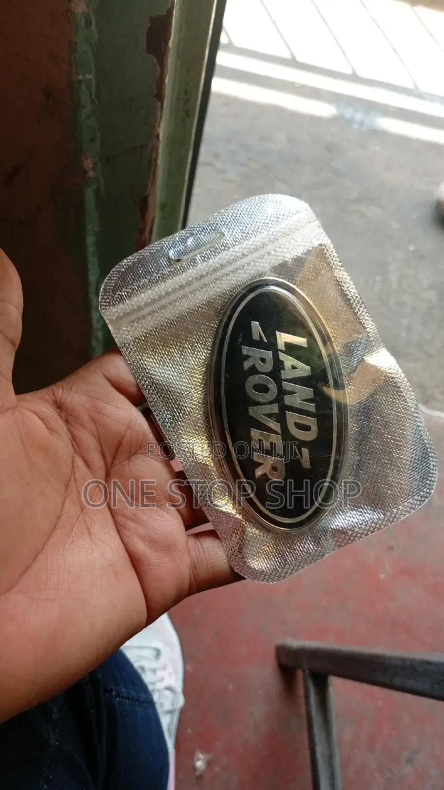 Black Oval Land Rover Boot Badge