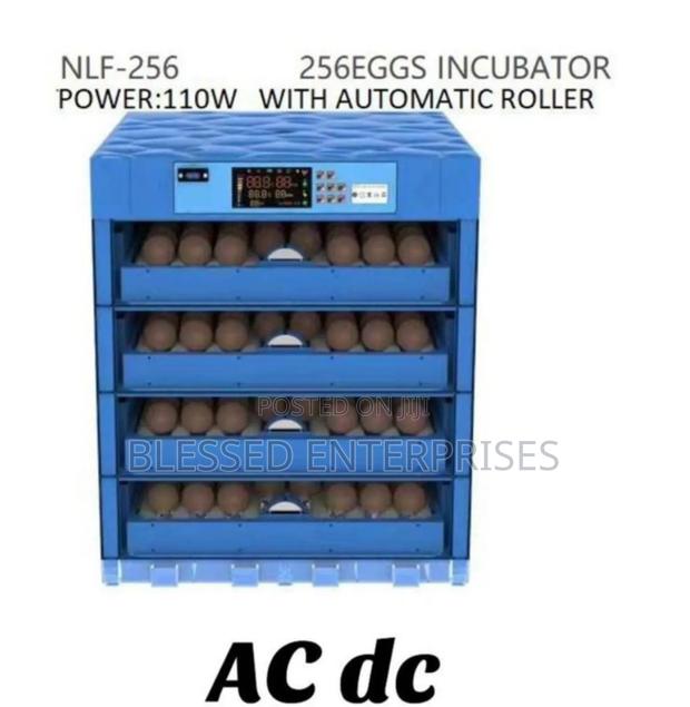 256 Eggs AC DC Automatic Rollers Eggs Incubator Machine - main view