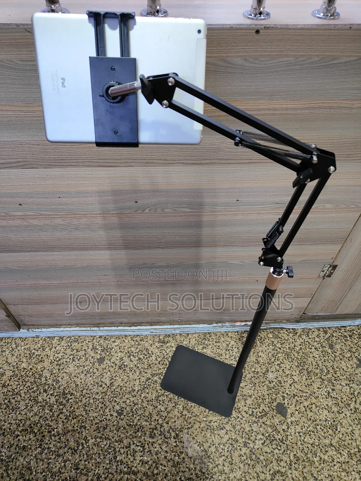 Tablet Floor Stand With Double Weight Base.