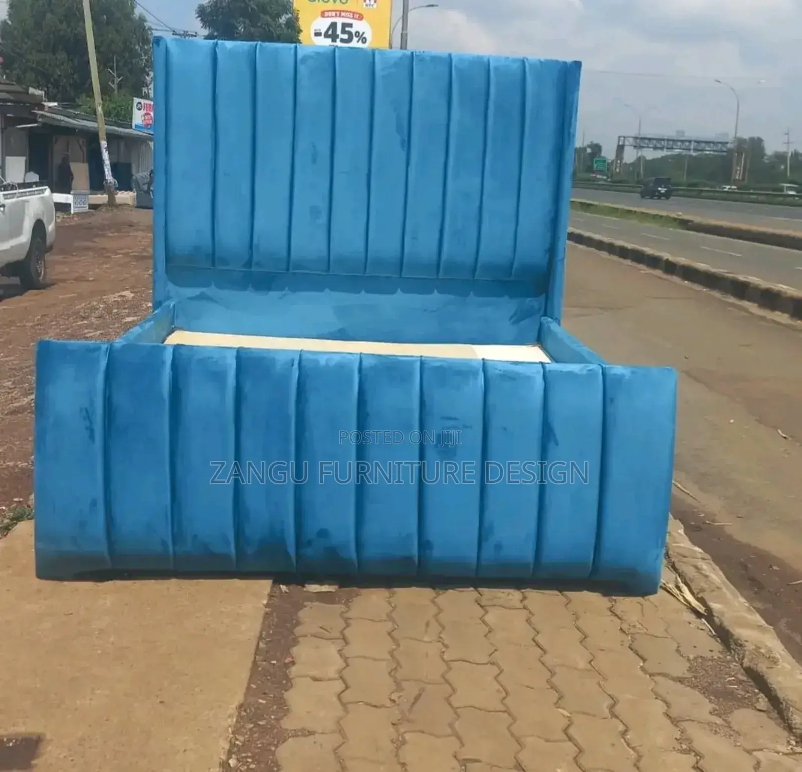 Navy Blue Chesterfield Beds