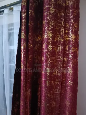 3 Pc Marble Curtains; 2 Curtains, 1 Sheer