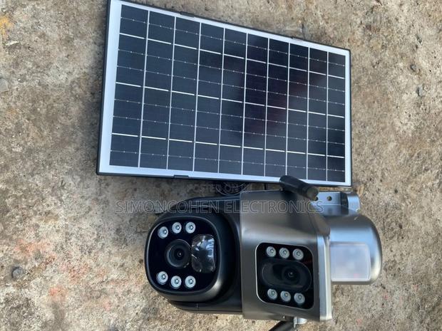 Dual Lens Solar CCTV - main view