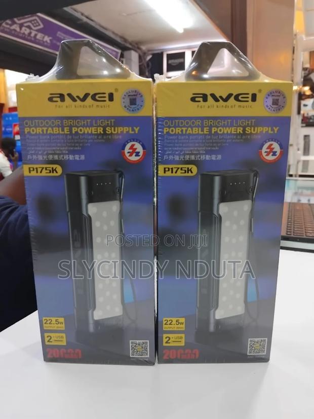 Awei P175K Power Bank 20000mah 22.5W With Outdoor Light