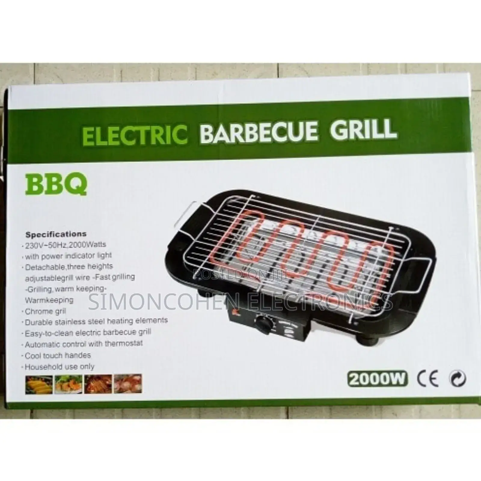2000watts Berbecue Electric Grill