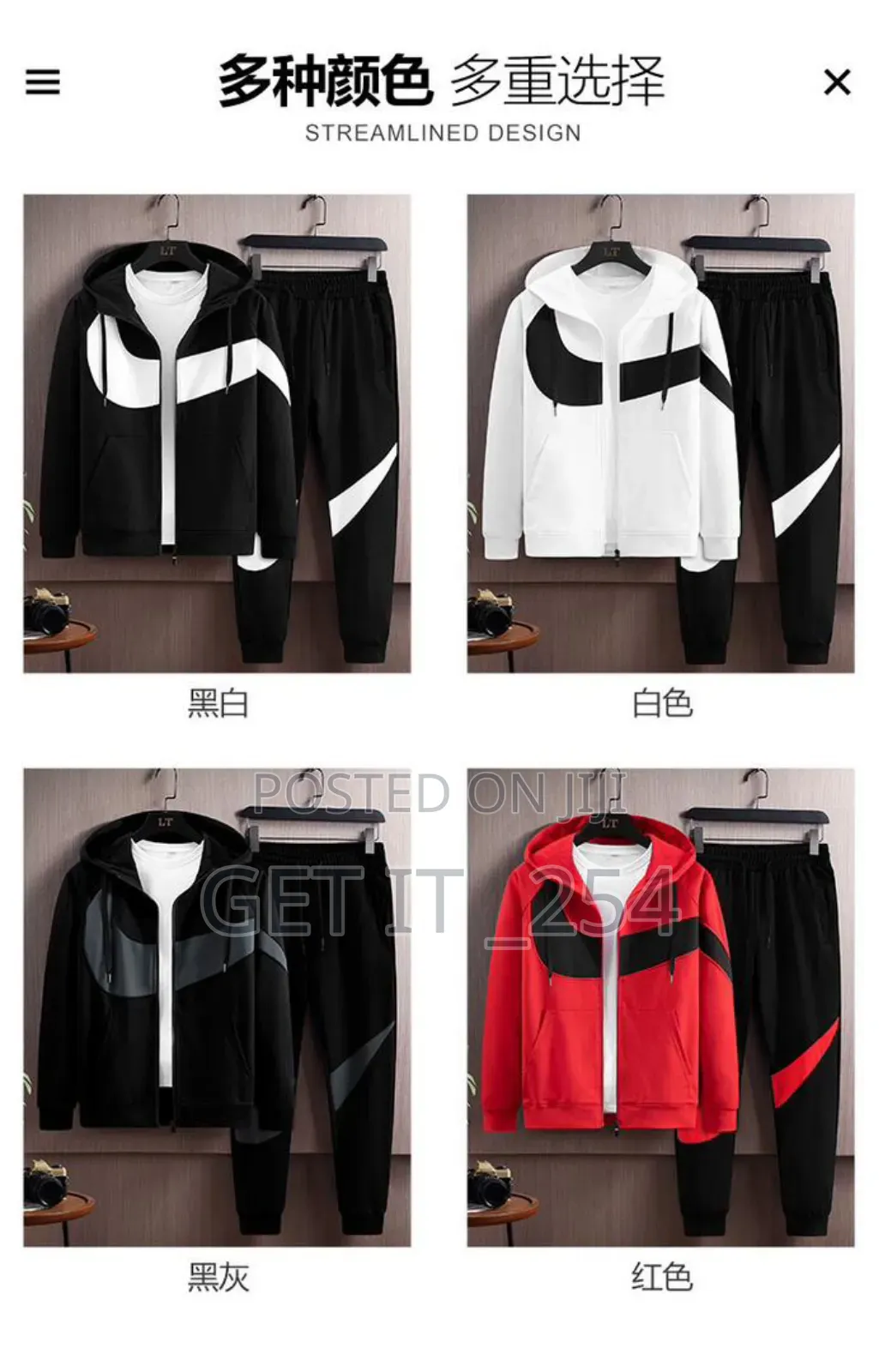 Quality 2 Piece Tracksuits 
Sizes M-Xl