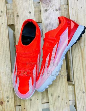 Adidas Red Crazyfast Astro Turf Football Trainer Boots - thumbnail 2