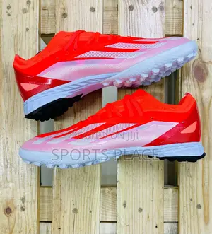 Adidas Red Crazyfast Astro Turf Football Trainer Boots