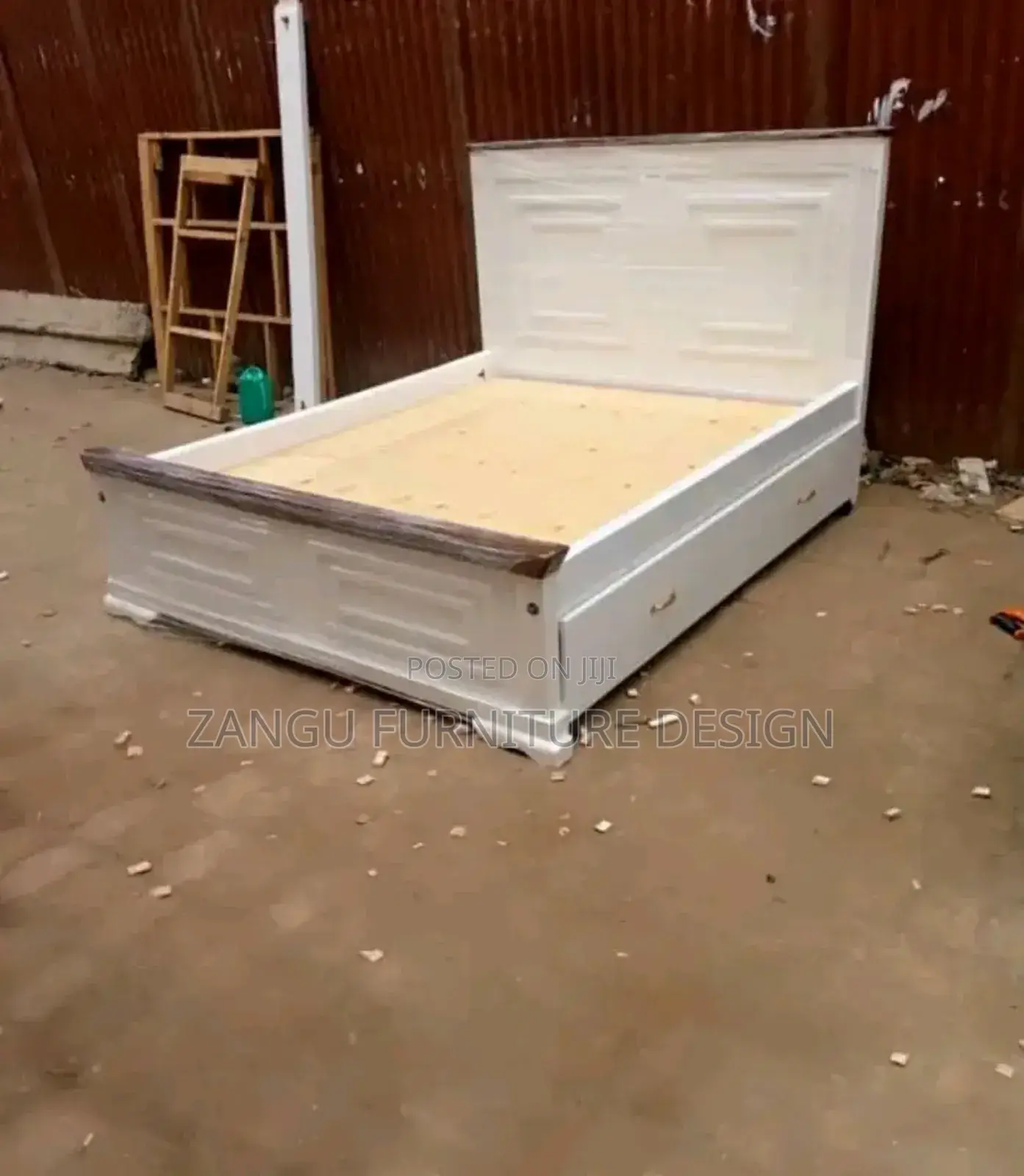 White Bed 5 by 6