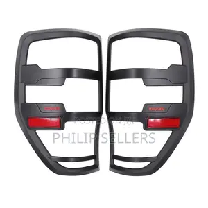 ABS Black Tail Light Cover Fashion Decorative Tail Light Cov