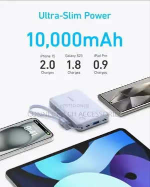 Anker Powerbank 10000mah Portable Charger With Builtin USB-C