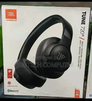 //Jbl Tune 720bt Wireless on-Ear Headphones (Black /