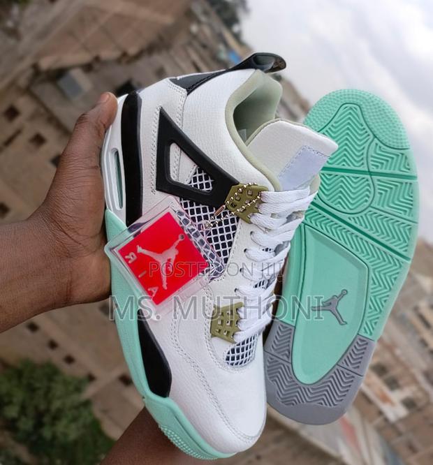 Air Jordan 4 Quality Leather Sneakers - thumbnail 3